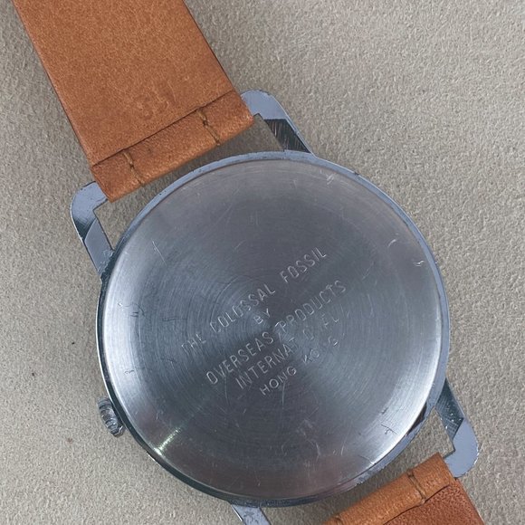 Vintage 1980’s Colossal Fossil Collection Moon Phase Watch Fashion in Time - Picture 7 of 10